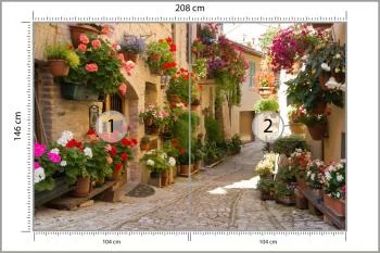 Fototapeta Uliczka Kwiaty - obrazek 3