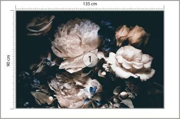 Fototapeta Piwonie W Ciemnej Odsłonie - obrazek 3