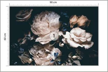 Fototapeta Piwonie W Ciemnej Odsłonie - obrazek 3