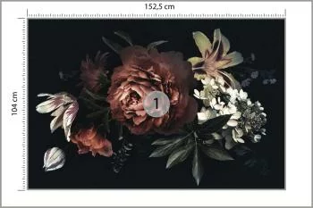 Fototapeta Vintage Bukiet Z Piwoniami - obrazek 3