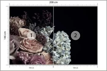 Fototapeta Bukiet W Peoniami I Różami - obrazek 3