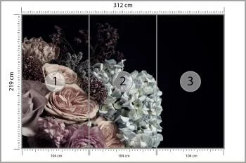 Fototapeta Bukiet W Peoniami I Różami - obrazek 3