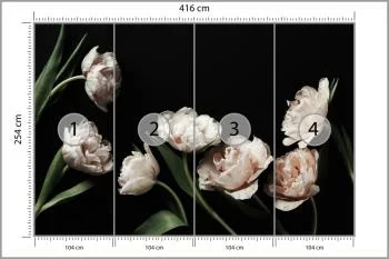 Fototapeta Peonie I Zielone Liście - obrazek 3