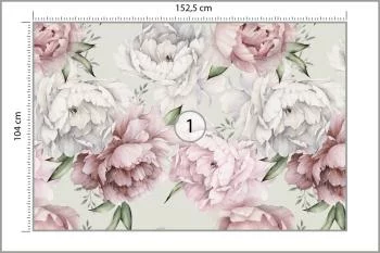 Fototapeta Kwiaty Peonie W Pastelowych Barwach - obrazek 3