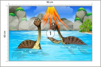 Fototapeta Dinozaury W Wodzie - obrazek 3