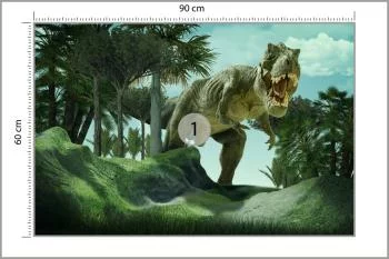 Fototapeta Realistyczny Dinozaur W Zieleni - obrazek 3