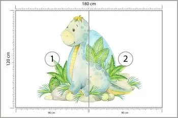 Fototapeta Mały Dinozaur I Natura - obrazek 3