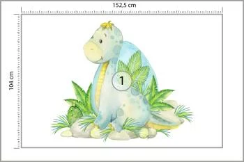 Fototapeta Mały Dinozaur I Natura - obrazek 3