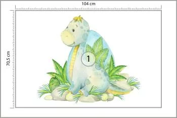 Fototapeta Mały Dinozaur I Natura - obrazek 3