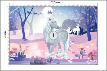 Fototapeta Jednorożec W Śniegu - obrazek 3