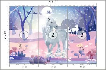 Fototapeta Jednorożec W Śniegu - obrazek 3