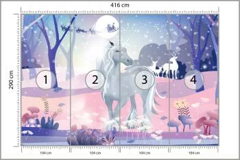 Fototapeta Jednorożec W Śniegu - obrazek 3