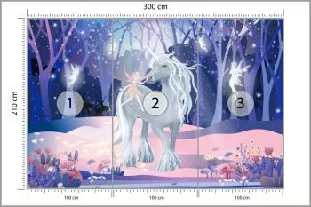 Fototapeta Jednorożec Z Wróżkami - obrazek 3
