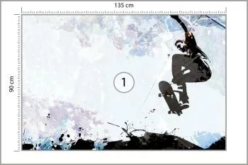 Fototapeta Skateboarding W Stylu Graficznym - obrazek 3