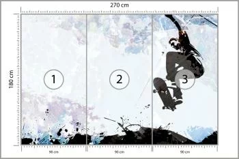 Fototapeta Skateboarding W Stylu Graficznym - obrazek 3