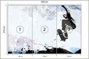 Fototapeta Skateboarding W Stylu Graficznym - obrazek 3