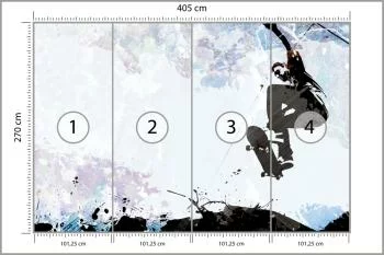 Fototapeta Skateboarding W Stylu Graficznym - obrazek 3