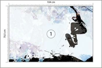 Fototapeta Skateboarding W Stylu Graficznym - obrazek 3