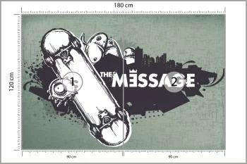 Fototapeta Skateboarding Styl Graffiti - obrazek 3