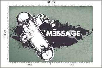 Fototapeta Skateboarding Styl Graffiti - obrazek 3