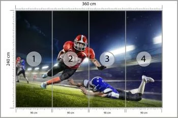 Fototapeta Futbol Amerykański Na Stadionie - obrazek 3