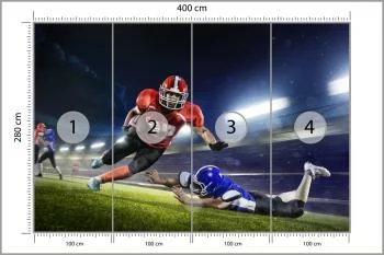 Fototapeta Futbol Amerykański Na Stadionie - obrazek 3