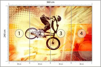 Fototapeta Rowerzysta - obrazek 3