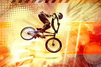 Fototapeta Rowerzysta - obrazek 2