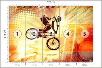 Fototapeta Rowerzysta - obrazek 3