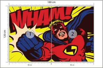Fototapeta Komiksowy Superbohater - obrazek 3