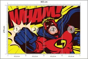 Fototapeta Komiksowy Superbohater - obrazek 3