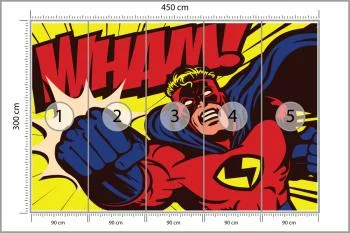 Fototapeta Komiksowy Superbohater - obrazek 3