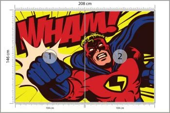 Fototapeta Komiksowy Superbohater - obrazek 3
