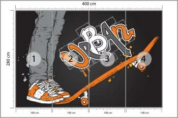 Fototapeta Skater I Deskorolka - obrazek 3