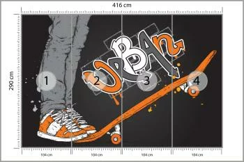 Fototapeta Skater I Deskorolka - obrazek 3