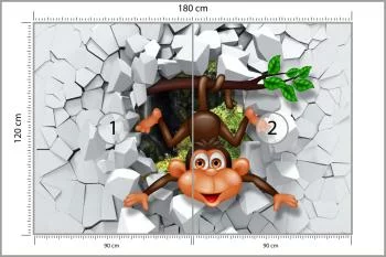 Fototapeta Szczęśliwa Małpka - obrazek 3