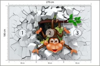 Fototapeta Szczęśliwa Małpka - obrazek 3