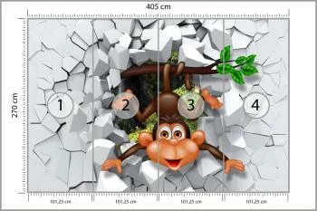 Fototapeta Szczęśliwa Małpka - obrazek 3