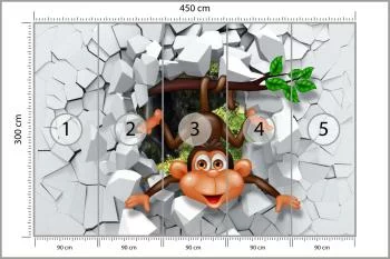 Fototapeta Szczęśliwa Małpka - obrazek 3