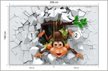 Fototapeta Szczęśliwa Małpka - obrazek 3