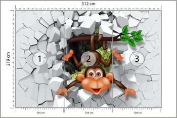 Fototapeta Szczęśliwa Małpka - obrazek 3