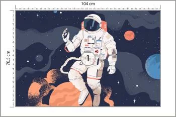 Fototapeta Astronauta W Kosmosie I Planety - obrazek 3