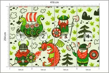 Fototapeta Wikingowie I Smoki - obrazek 3