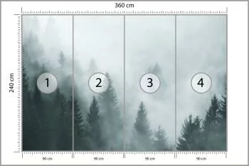 Fototapeta Las We Mgle - obrazek 3
