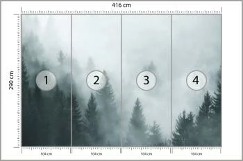 Fototapeta Las We Mgle - obrazek 3