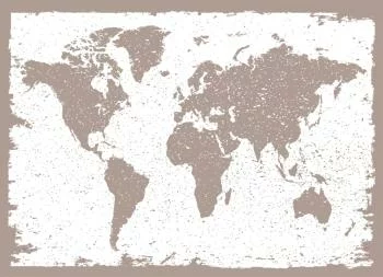 Fototapeta Mapa Świata - Styl Surowy i Teksturowany - obrazek 2