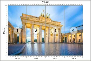 Fototapeta Berlińska Brama Brandenburska - obrazek 3