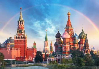 Fototapeta Tęcza Nad Kremlem W Moskwie - obrazek 2
