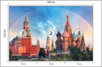 Fototapeta Tęcza Nad Kremlem W Moskwie - obrazek 3
