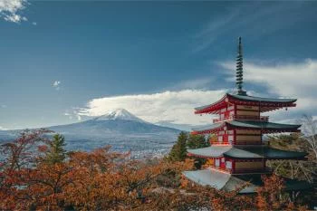 Fototapeta Japońska Pagoda Jesienią - obrazek 2